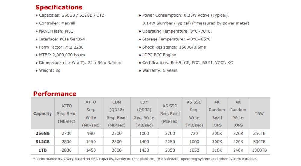 adata xpgsx9000 1