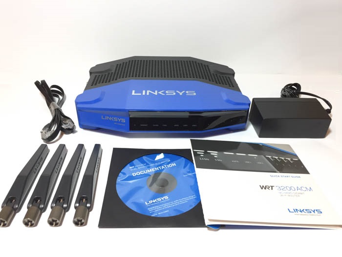 linksys wrt3200acm package contents