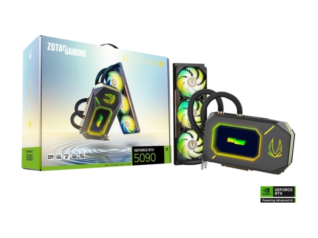 Zotac shows new Geforce RTX 5090 ArcticStorm AIO graphics card