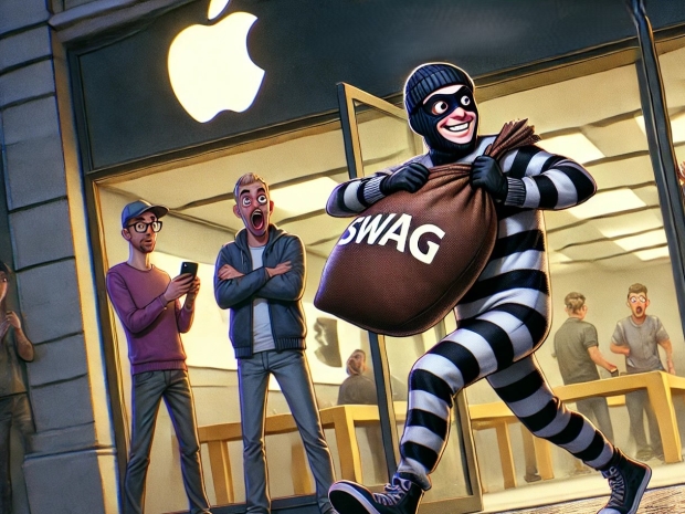 Cheeky thief mocks Apple’s security